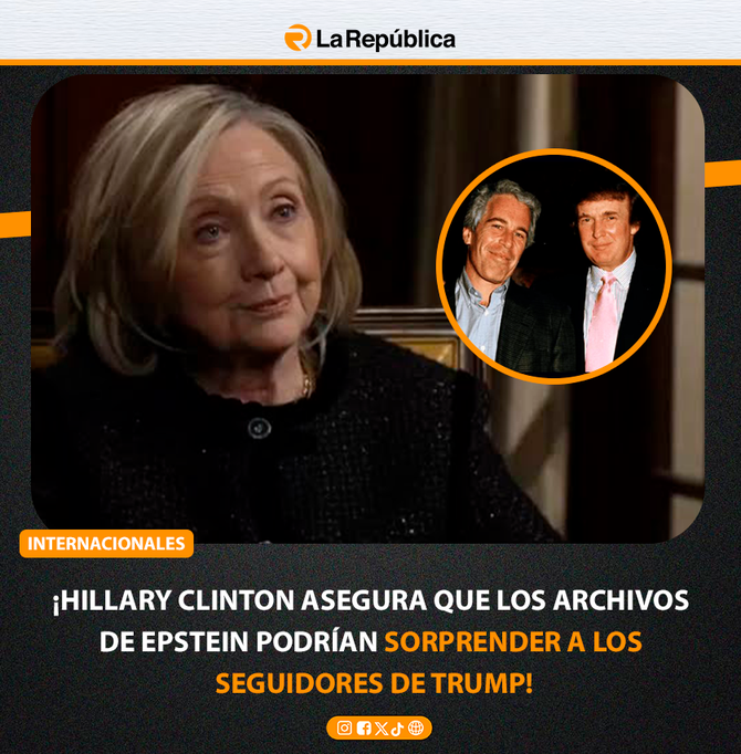 ¡HILLARY CLINTON ASEGURA QUE LOS ARCHIVOS DE EPSTEIN PODRÍAN SORPRENDER A LOS SEGUIDORES DE TRUMP! - Cover Image